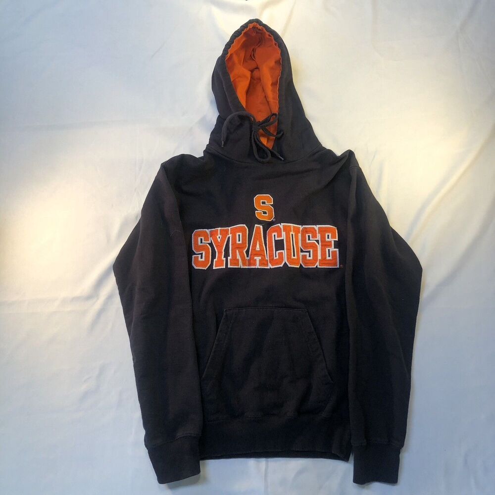 Vintage Old Varsity Brand Syracuse Orange Navy Blue Sweatshirt Men's 25.5" x 16"